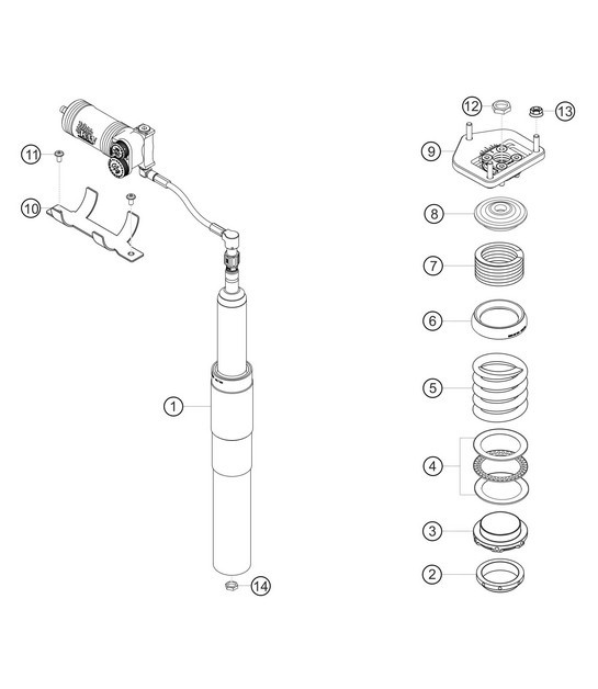 Diagram 4.4-05 Porsche 991 (911) MK1 2012-2016 Front Axle, Steering 