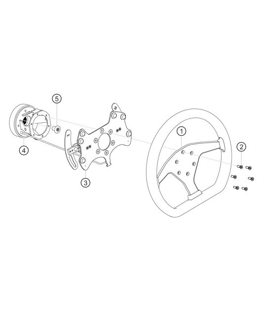 Diagram 4.4-08 Porsche Cayman 987C/981C (2005-2016) Front Axle, Steering 