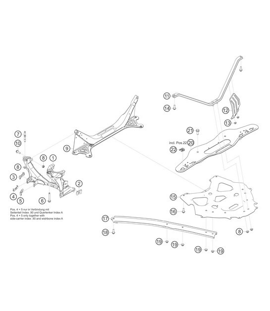 Diagram 5.5-01 Porsche Cayenne 9YA 2018-2023 