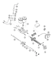 Maître-cylindre de frein compétition 982 Cayman GT4 Clubsport 2019-2020