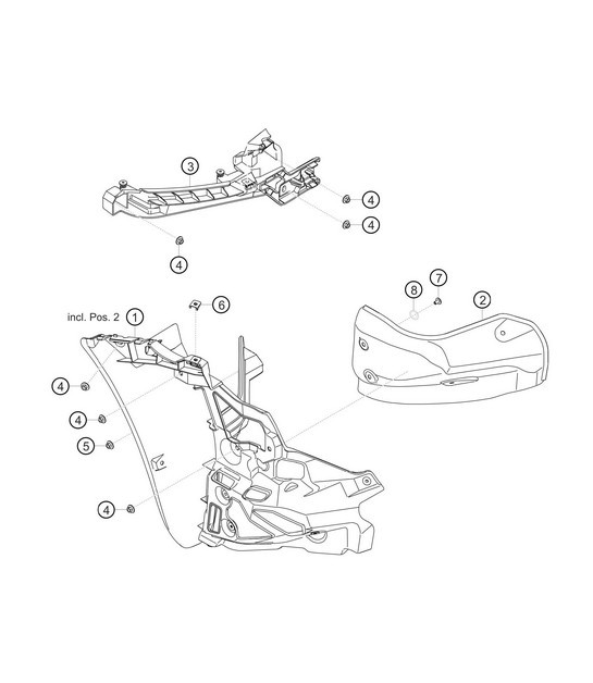 Diagram 8.8-16 Porsche 996 GT3 RS 2003-04 Body