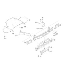 Viga de parachoques trasera 982 Cayman GT4 Clubsport 2019-2020