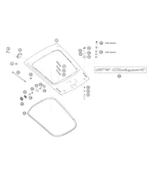 Copertura posteriore 982 Cayman GT4 Clubsport 2019-2020
