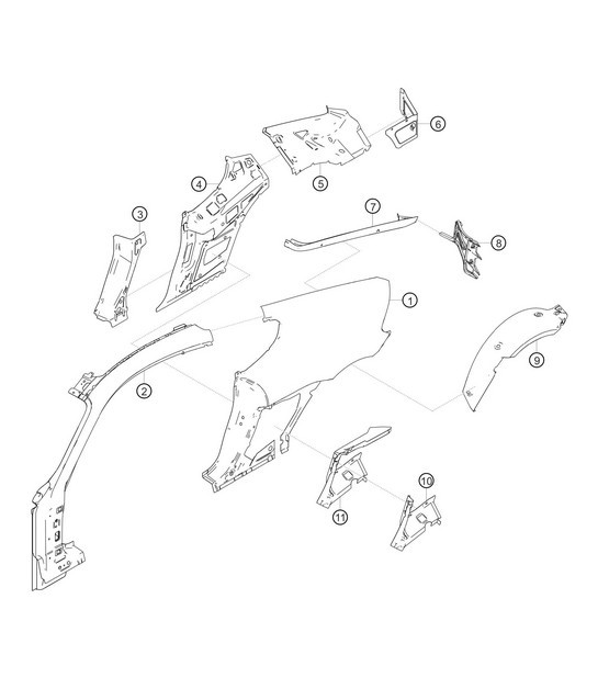Diagram 8.8-06 Porsche 911 & 912 (1965-1989) Body