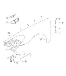 Parafango 982 Cayman GT4 Clubsport 2019-2020