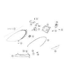 Faro principale anteriore 982 Cayman GT4 Clubsport 2019-2020