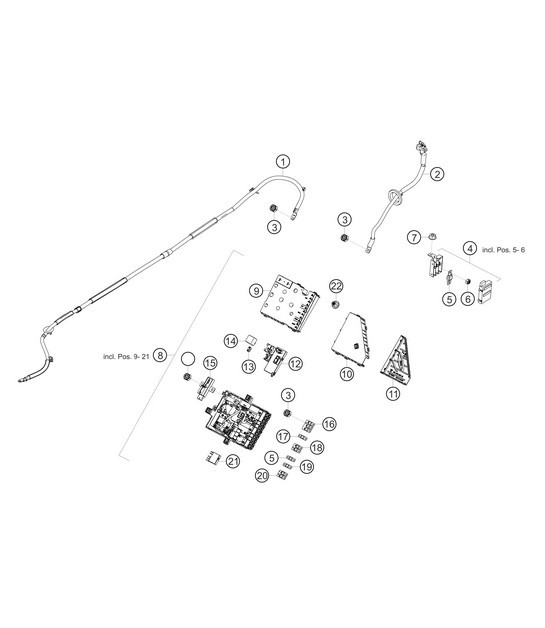 Diagram 9.9-19 Porsche Taycan (9J1) MK1 2020-2024 