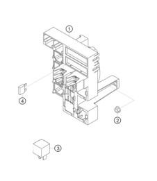 2019-2020 款 982 Cayman GT4 Clubsport 后部中央电气系统