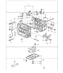 crankcase 986 Boxster 1997-04 crankcase 986 Boxster 1997-04