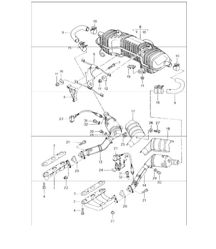 sistema de escape M 96.20 para 986 Boxster 1997-04 sistema de escape M 96.20 para 986 Boxster 1997-04