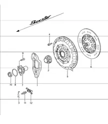 embrayage 986 Boxster 2.5L (M96.20/22/23) 1997-04