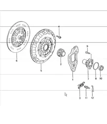 Embrayage 986 Boxster S 3.2L (M96.21/24) 2000-04