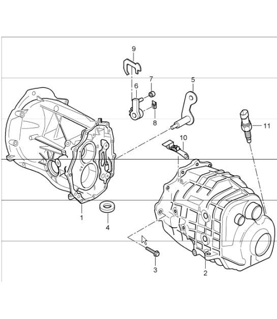 Diagram 302-07 Porsche 996 TURBO 2000-05 Transmission