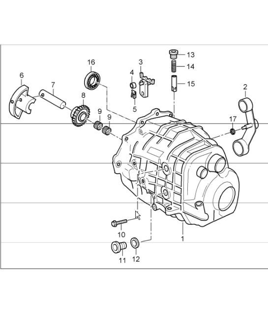 Diagram 302-08 Porsche 991 Cabriolet 4S 3.0L (420 Bhp) Transmission