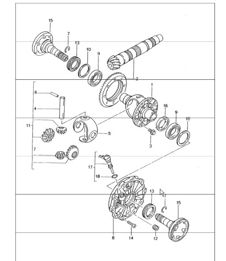 differential 986 Boxster G86.00/01 1997-04 differential 986 Boxster G86.00/01 1997-04
