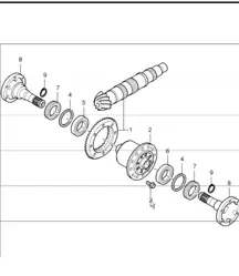 differential rear axle 986 Boxster S G86.20 2000-04