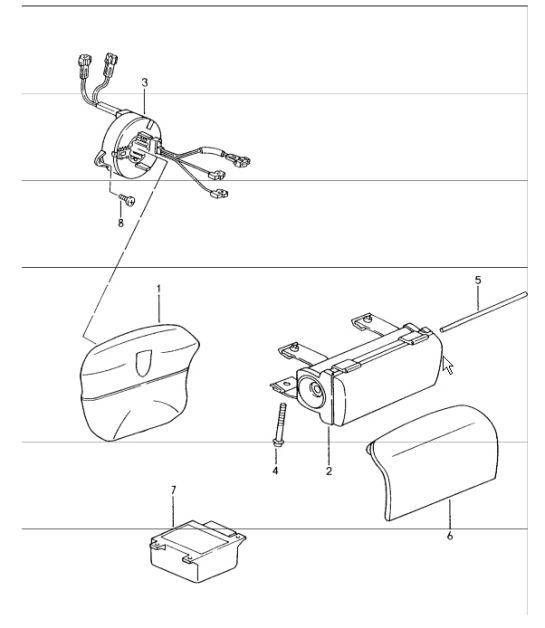 Diagram 403-06 Porsche Cayman 718 2.0L Manual (300Bhp) Front Axle, Steering 