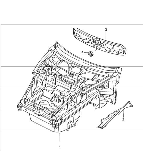 Diagram 801-05 Porsche Boxster 986/987/981 (1997-2016) Body