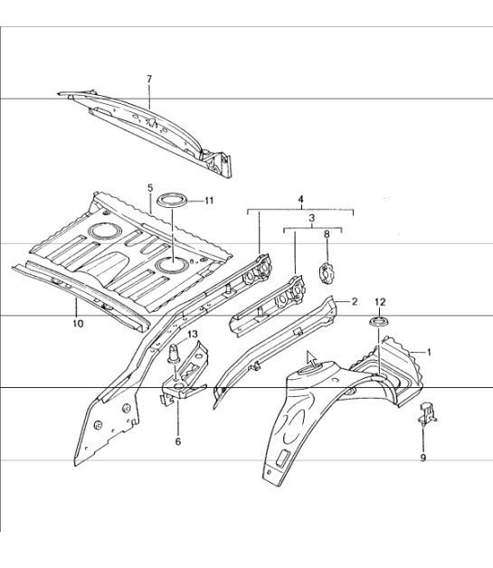 Diagram 801-35 Porsche Boxster 986/987/981 (1997-2016) Body