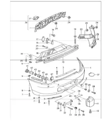 Stoßstange hinten 986 Boxster 1997-04