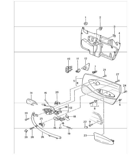 Diagram 807-10 Porsche Boxster 986/987/981 (1997-2016) Body