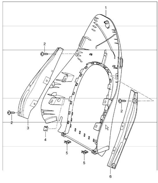 Diagram 817-12 Porsche Macan (95B) MK1 (2014-2018) Body