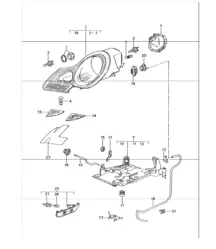 Scheinwerfer-Blinkleuchte 986 Boxster 1997-04