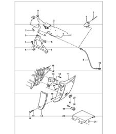 preparation for telephone M614/618 for 986 Boxster  1997-04 preparation for telephone M614/618 for 986 Boxster  1997-04