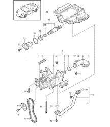 Ventilsteuerung (Modell: A120, A121) 987.2 Boxster / Boxster S 2009-12