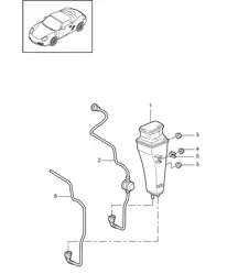 Actieve koolcontainer 987.2 Boxster / Boxster S 2009-12