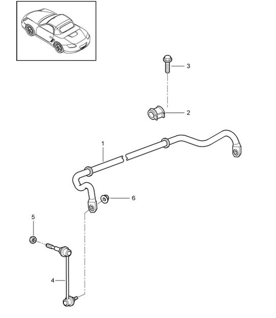 Diagram 402-005 Porsche Panamera 970 MK2 (2014-2016) Front Axle, Steering 