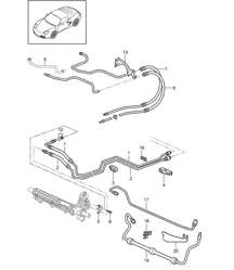 Servolenkung / Leitungen 987.2 Boxster / Boxster S 2009-12