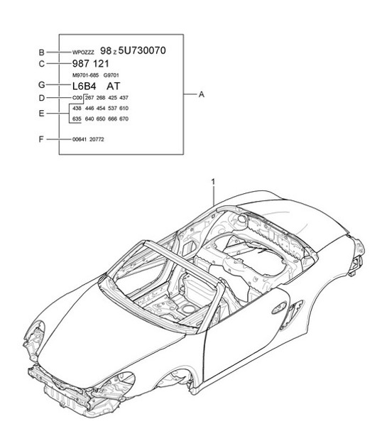 Diagram 801-000 Porsche Cayenne S/GTS 4.8L 2007>> Body