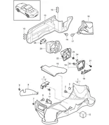 Gepäckraum - HINTEN - 987.2 Boxster / Boxster S 2009-12