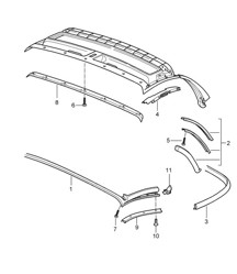Convertible top / Seal 987.2 Boxster / Boxster S 2009-12 Convertible top / Seal 987.2 Boxster / Boxster S 2009-12
