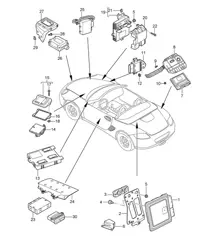 Unités de commande 987.2 Boxster / Boxster S 2009-12