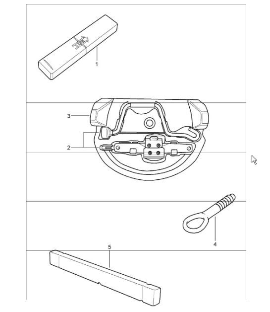tool jack 987 Boxster / Boxster S 2005-08