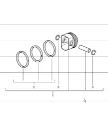 piston 987 Boxster / Boxster S 2005-08