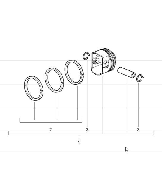 Diagram 102-05 Porsche 991 Speedster 4.0L (510Bhp) Engine