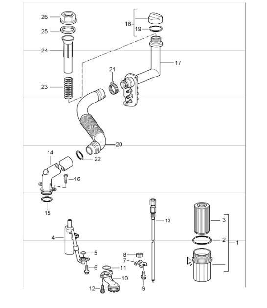 Diagram 104-05 Porsche Cayenne S V6 2.9L Petrol 440Hp 