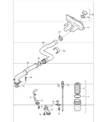 engine lubrication 987 Boxster M97.20 and 987 Boxster S M97.21/22 2007-08