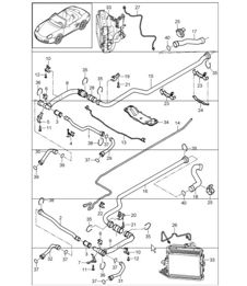 refrigeración por agua - 2 - Para 987 Boxster / Boxster S 2005-08 refrigeración por agua - 2 - Para 987 Boxster / Boxster S 2005-08