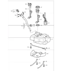 fuel tank 987 Boxster / Boxster S 2005-08