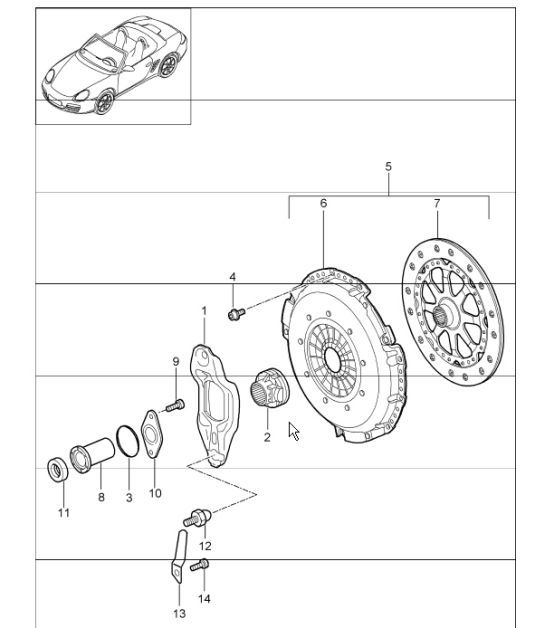 Diagram 301-01 Porsche Boxster 718（982） 2017 年>> 传播