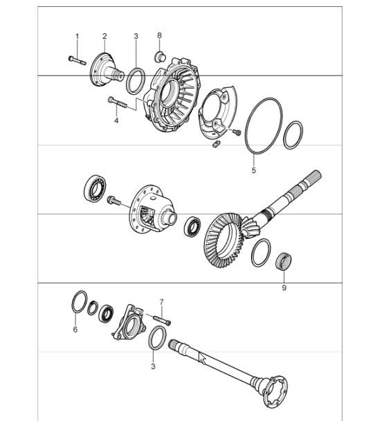 Diagram 320-03 Porsche Cayman S 3.4L 987C 2005-08 Transmission