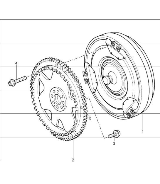 Diagram 330-00 Porsche Cayenne S V6 3.0L Hybrid 380HP Transmission