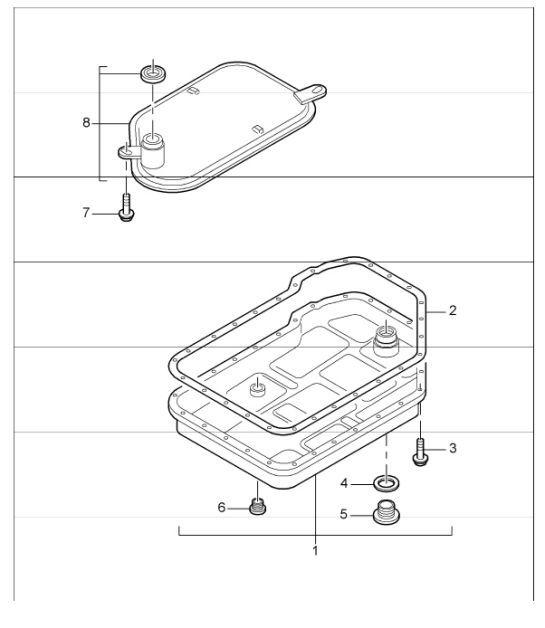 Diagram 340-01 Porsche Cayman S 3.4L 987C 2005-08 Transmission