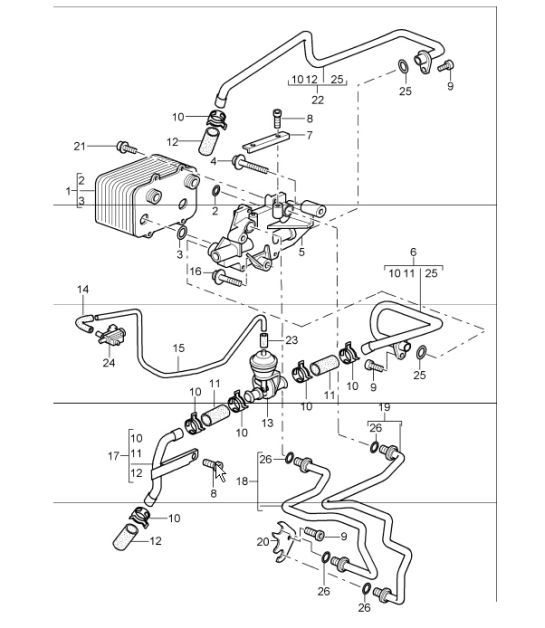 Diagram 360-00 Porsche Boxster 986/987/981 (1997-2016) Transmission