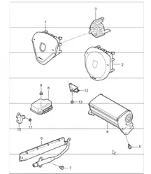airbag 987 Boxster / Boxster S 2005-08