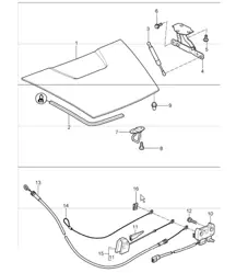lid rear 987 Boxster / Boxster S 2005-08